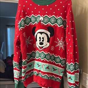 Disney Red Christmas Sweater